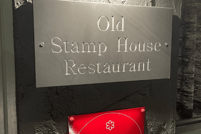 The Old Stamp House Restaurant - the best UK restaurant for fine dining according to Tripadvisor’s 2022 awards.