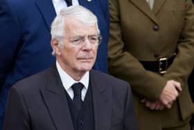 Britain's former Prime Minister John Major attends the second Proclamation of Britain's new King, King Charles III