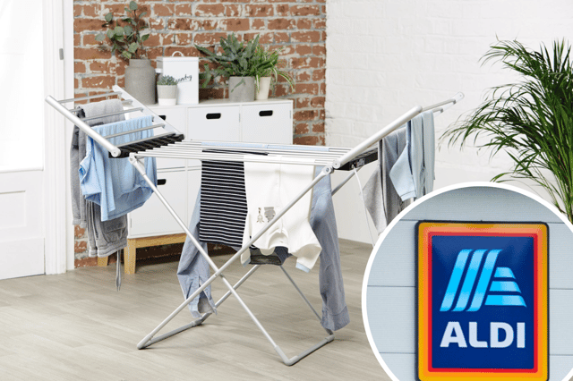 Aldi has re-launched its popular heated clothes airer to help people save money this winter.