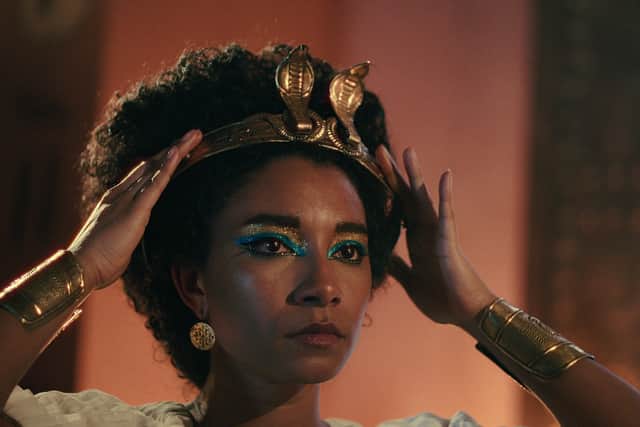 Mixed race actress Adele James plays Cleopatra in the new Netflix series