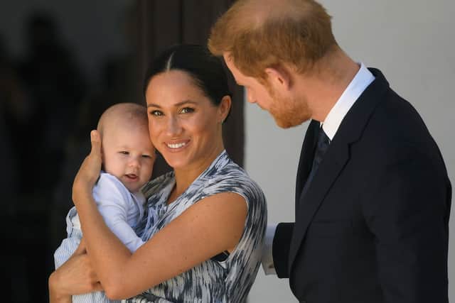 Prince Harry, Meghan and their baby son Archie (Photo by Toby Melville - Pool/Getty Images)