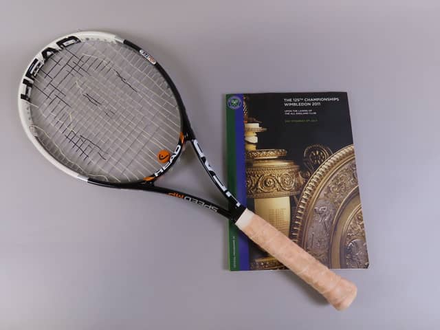 Novak Djokovic’s racket from famous Wimbledon win goes to auction expecting to fetch five-figure sum