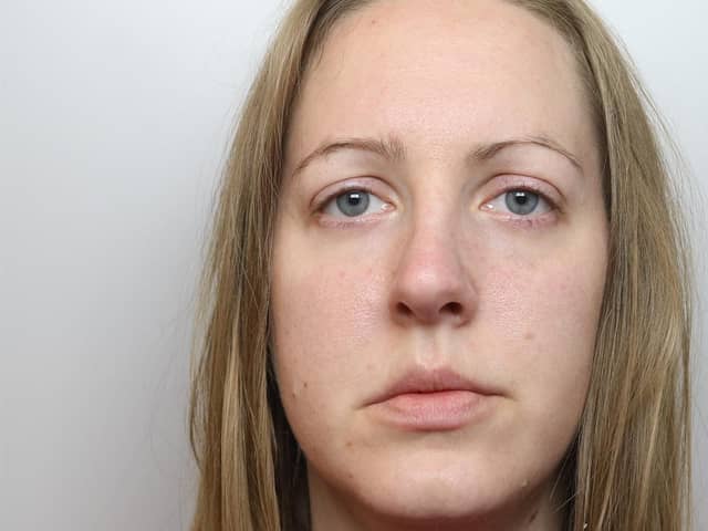 Lucy Letby received a rare whole life order after being convicted of murdering seven babies and trying to kill six more while working at the Countess of Chester Hospital neonatal unit between 2015 and 2016. (Credit: Getty Images)