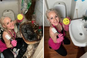 'World's best cleaner' Auri Kananen, 30, from Finland spent 48 hours “extreme-cleaning” a one-bed apartment, which featured a toilet which hadn't been cleaned in six years in a bathroom with mushrooms growing in the walls.

