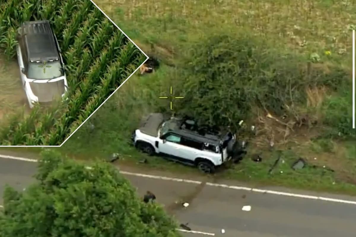Land Rover Crash Chasing Stolen Land Rover chased through maize field ends in fatal crash