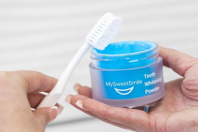 The MySweetSmile teeth whitening powder is available on offer