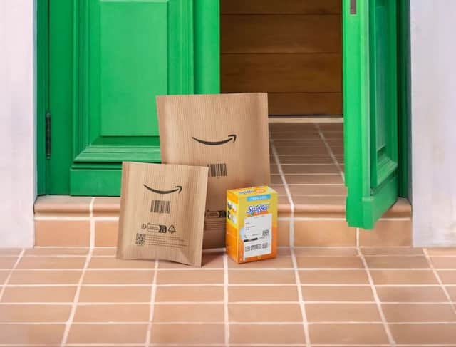 Amazon has revealed a redesign of its envelope packages for the UK. Photo: Amazon
