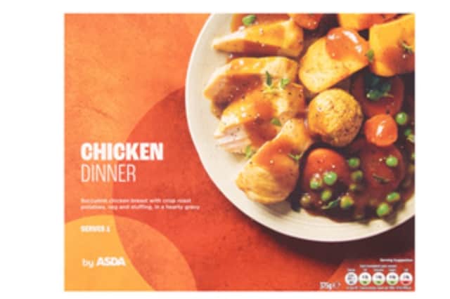 Asda's Chicken Dinner - packets with a September 5, 2025 best before date are being recalled