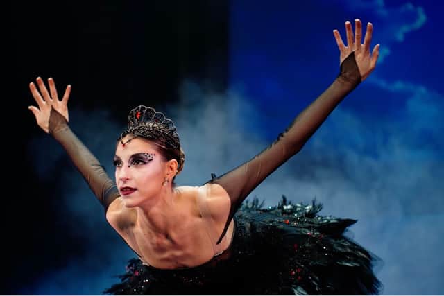 Odile, the temptress in black tulle, seduces the Prince by spinning with captivating precision