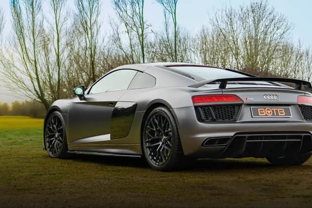 The satin grey looks so menacing