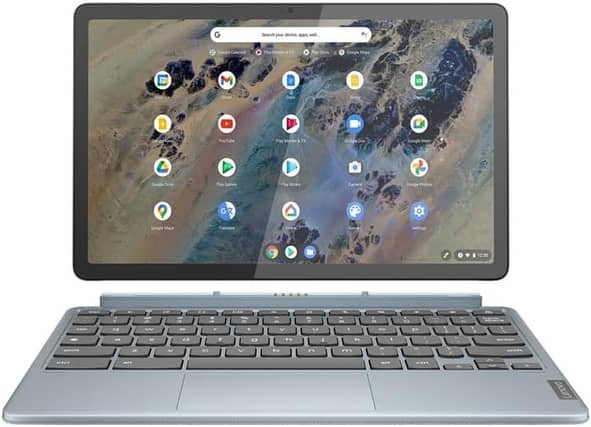 The screen detaches from the keyboard, becoming a tablet