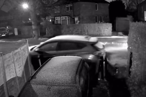The moment Timothy Jason Starkie crashed into the parked car