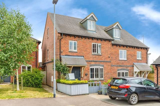 Northampton four-bed family home with double driveway and open-plan living for £435,000