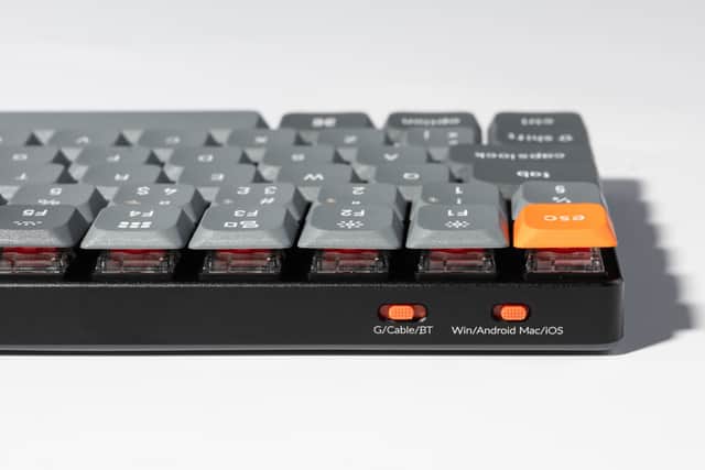 It's incredibly slim, but still has all the features of a normal-sized premium keyboard