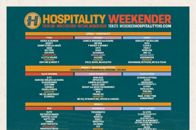 Butlin's incredible Hospitality Weekender is returning to Bognor Regis next year - and an epic line-up has been announced. (Photo: Hospitality Weekender)