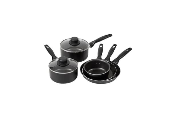 Essentials Non-Stick Aluminium 5 Piece Pan Set