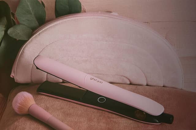 Support Breast Cancer Awareness month with the limited edition ghd pink sorbet hair straighteners
