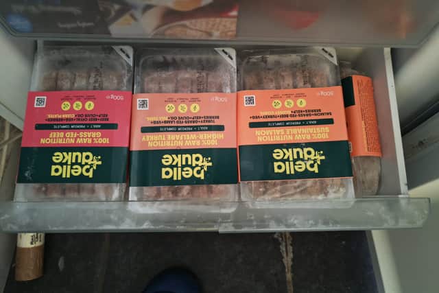 The food takes up a fair amount of space in the freezer - but slots neatly into a standard drawer. You just have to remember to pop one in the fridge the night before