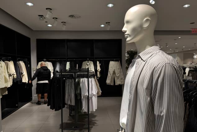 Clothing displayed at an H&M store in Daly City, California. The retailer has closed 135 stores globally in the past nine months, with more planned (Photo: Justin Sullivan/Getty Images)
