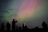 The Northern Lights as seen over Whitley Bay, in England's North East, last year