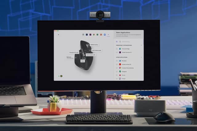 Logitech's desktop app lets you set up countless customisations on the mouse