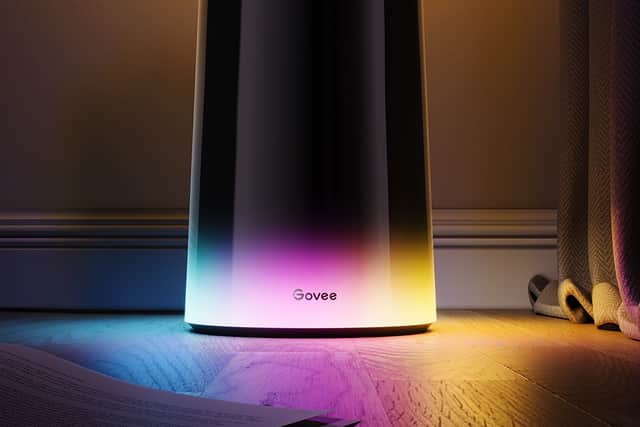 The base itself is rather lovely, with a modern look and infinitely changeable lights