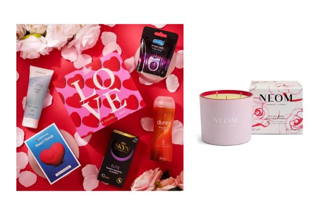 Boots Couples Wellness Box and Neom Wellbeing It's All Rosy 3 Wick Candle
