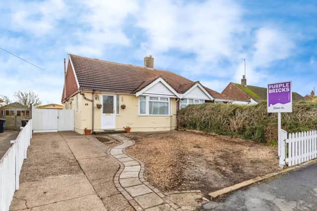 Modern three-bedroom semi‑detached bungalow with garden for £350,000