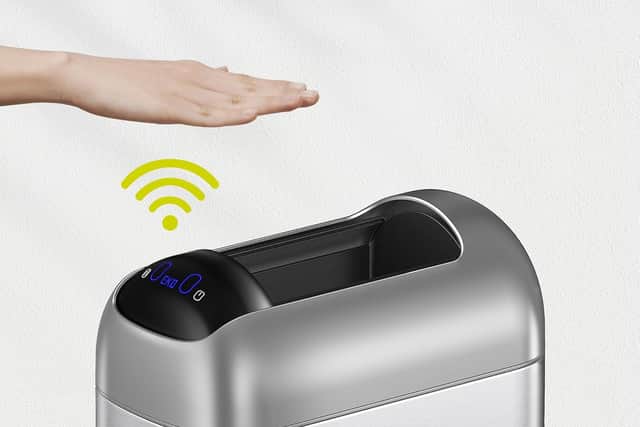 Sensor bins are very hygienic, because there's no need to touch them