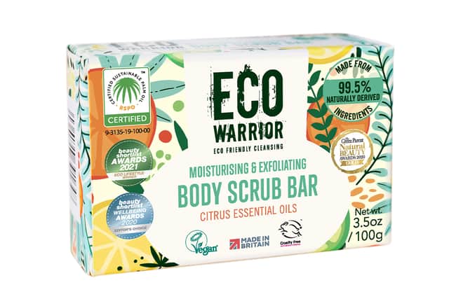 The multi-award winning Eco Warrior Body Scrub bar