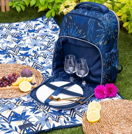 Sara Miller London Peacock Parade Cooler Backpack