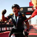 Alex Zanardi, pictured in 2019 in Cervia, Italy. (Photo by Bryn Lennon/Getty Images for IRONMAN)