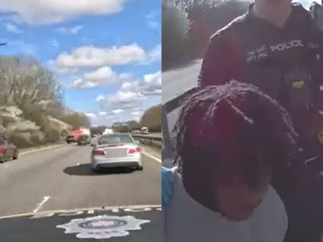 Northamptonshire driver Michael Chiedu Nwanze reached speeds of more than 100mph and drove through multiple red lights during a police pursuit.