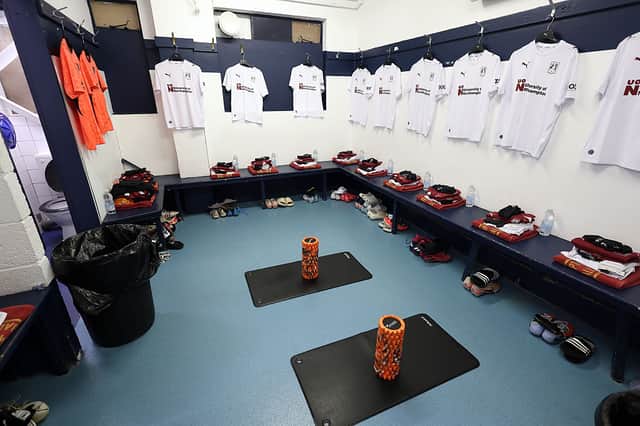 Inside the Cobblers dressing room