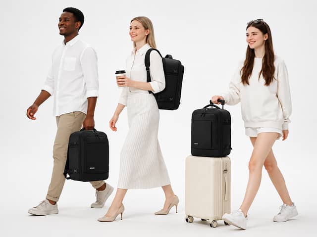 This 24-litre travel backpack is designed to fit Ryanair's 40 x 30 x 20cm cabin baggage allowance.