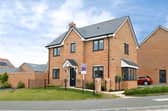 The detached Lavender Way home has a driveway with an electric charging point, adding a practical modern touch to the property