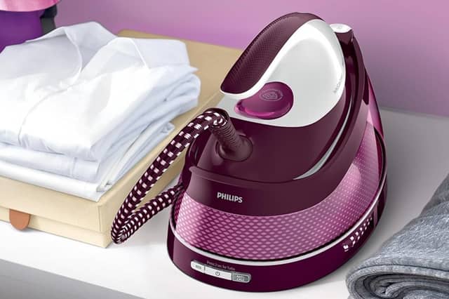 The Philips PerfectCare Compact Steam Generator is designed to make tackling large piles of laundry quicker and easier.