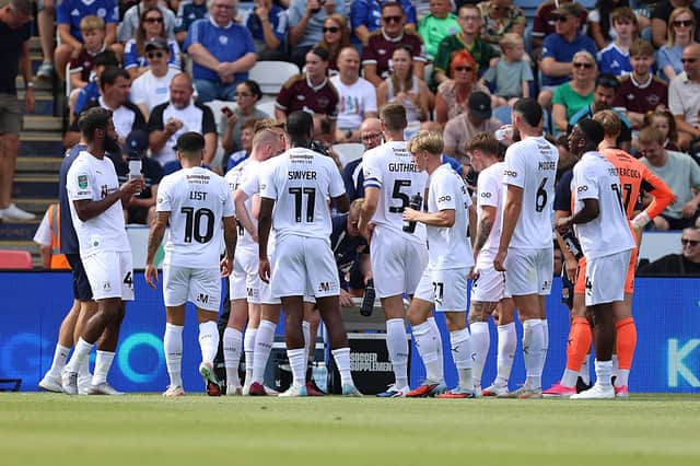 Chris Hogg speaks to his players
