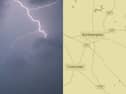 A Met Office thunderstorm warning has been issued for Northampton today (Sunday 30 August).