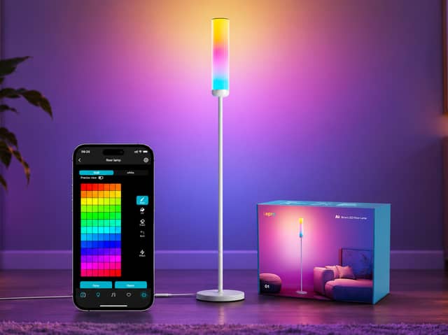 The Lepro O1 AI Smart Floor Lamp can display 16 million colours and react to music using its built-in microphone