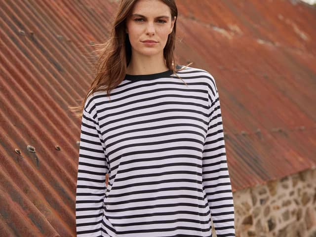 TOG24’s Kitty striped long-sleeve T-shirt has been reduced to just £8 in the brand’s outlet clearance sale.