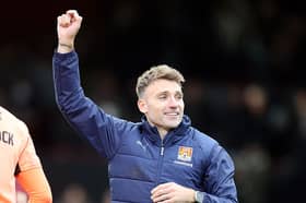 Chris Hogg at full-time on Saturday 
