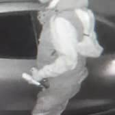 Police believe this man may have information about the recent theft from a car