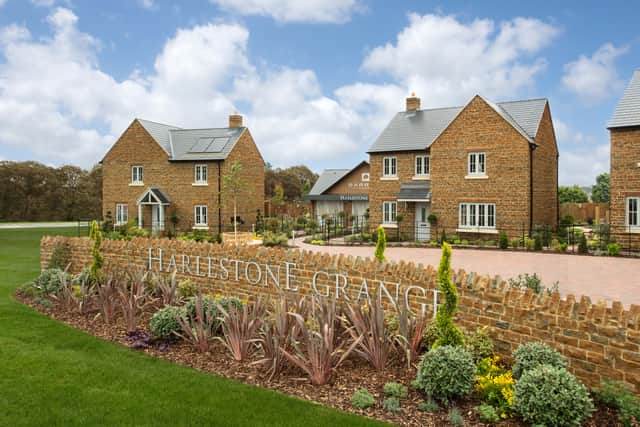 A typical street scene at Harlestone Grange