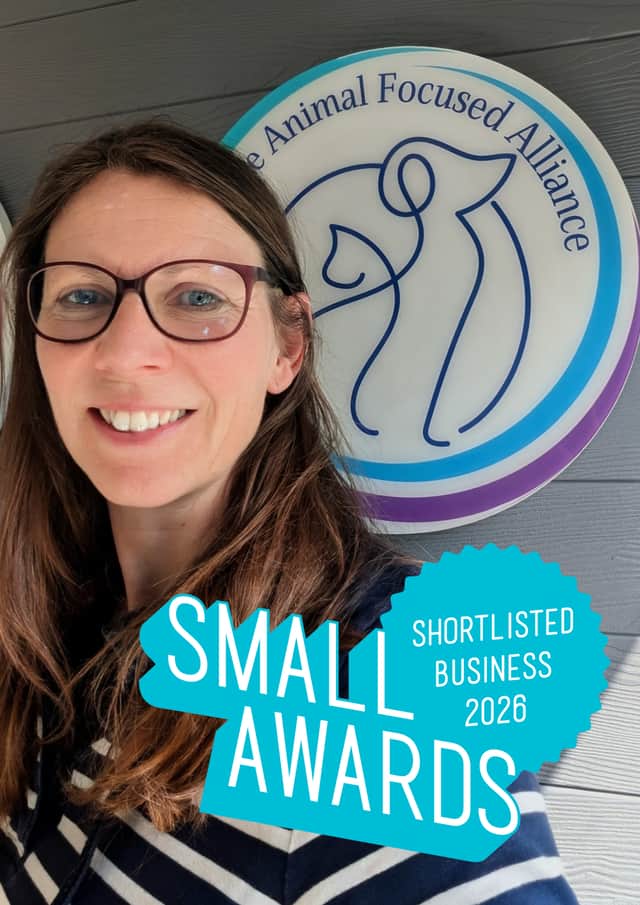 Animal Focused Alliance founder, Vicky Skinner is delighted to be nominated for a Small Award