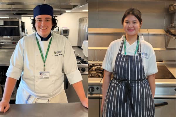Finalists Charlie McGinn and Charlize De Leon