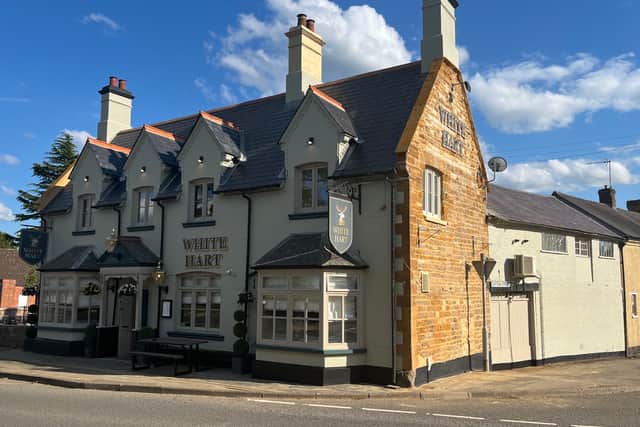The newly refurbished White Hart pub in Flore
