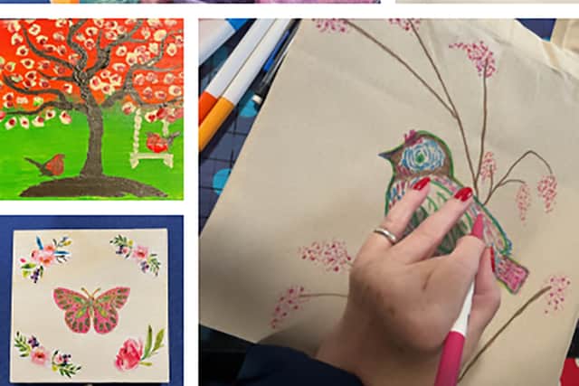 Artwork created during the sessions