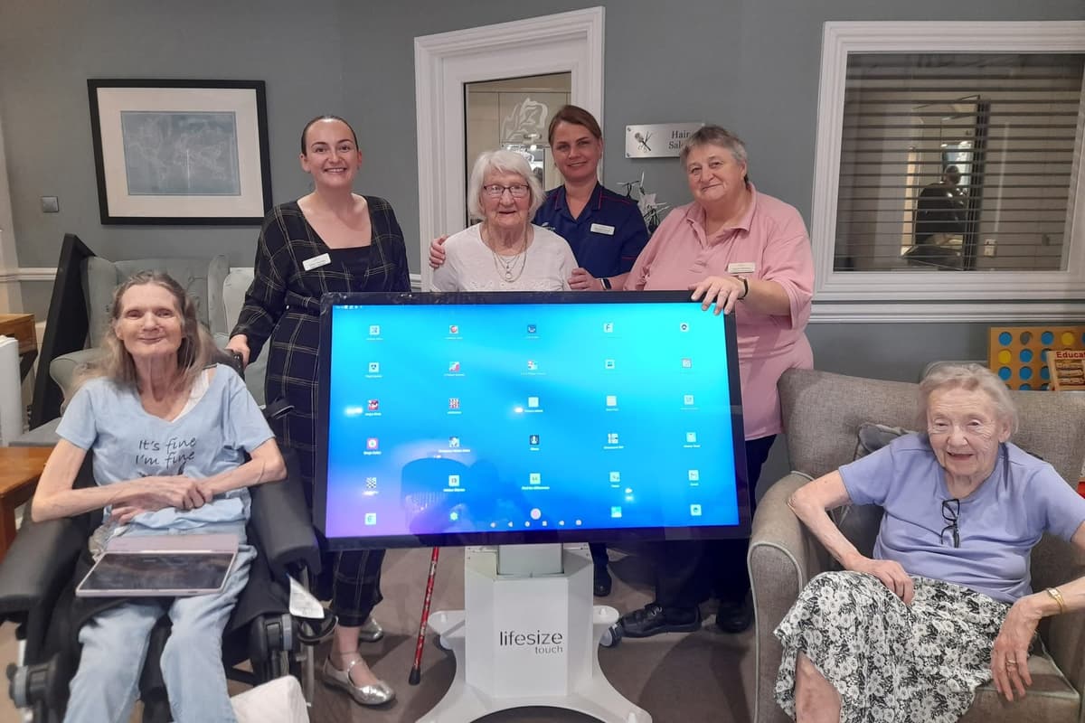 Magic table fun for residents at Northamptonshire care home
