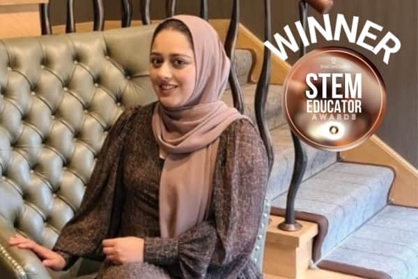 Neelam Hussain was named winner in the ‘Inspirational STEM Educator of the Year’ at the SheCanCode STEM Educator Awards.